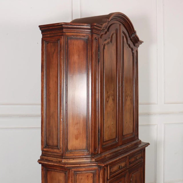 Italian Walnut Cupboard, 1920s For Sale - Image 6 of 10