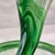 Glass Mid-Century Modern Emerald Swirl Murano Style Handkerchief Vase For Sale - Image 7 of 9