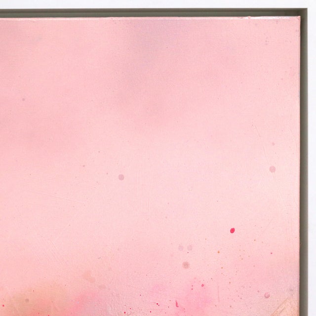 Abstract Peach Glow - Vibrant Modern Abstract Textured Nature-Inspired Mixed Media Original Artwork by Lee Herring For Sale - Image 3 of 8