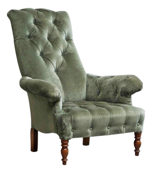 19th Century Horrix Brothers Lounge Chair in Velvet, the Netherlands