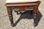 Vintage Pair Gothic Revival Carved Cathedral Arches Dark Wood Hall / Side Chairs W/ Cushions For Sale - Image 13 of 18
