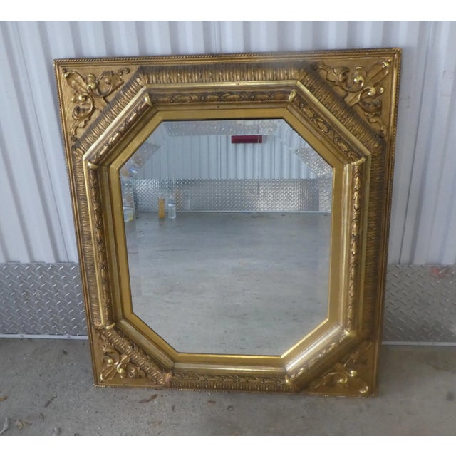 Parish - Hadley Parish Hadley Interior Antique Parcel Gilt Wall Mirror For Sale - Image 4 of 10