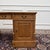 English Teak Desk with Brown Leather Top For Sale - Image 11 of 18