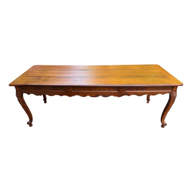 Walter E. Smithe Restored Early 19th Century Louis XV French Dining Console Table With Drawers For Sale