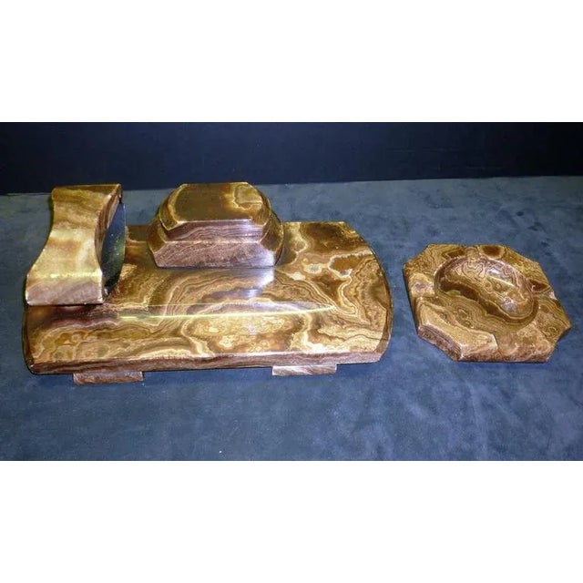 1930 s French Art Deco desk set. Original from the 1930s period