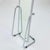 Silver Mid-Century Chrome Floor Mirror, 1980s For Sale - Image 8 of 11