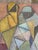 Vintage Abstract Family Portrait Painting For Sale In Boston - Image 6 of 12