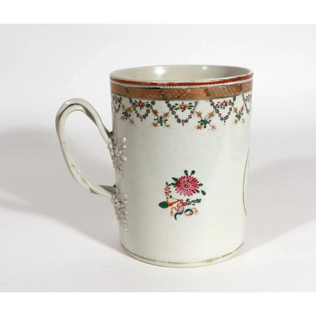 Chinese Export Porcelain Set of Graduated Famille Rose Tankards For Sale - Image 10 of 13