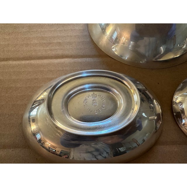 1950s Mid-Century Modern Enameled Bowls by Carl F. Christiansen for Reed and Barton For Sale - Image 5 of 9