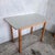 Mid-Century Blue Floral Formica Kitchen Dining Table For Sale - Image 6 of 7