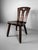 Japanese Wooden Chair with Kamakura-Bori Carving, 1950 For Sale - Image 4 of 9