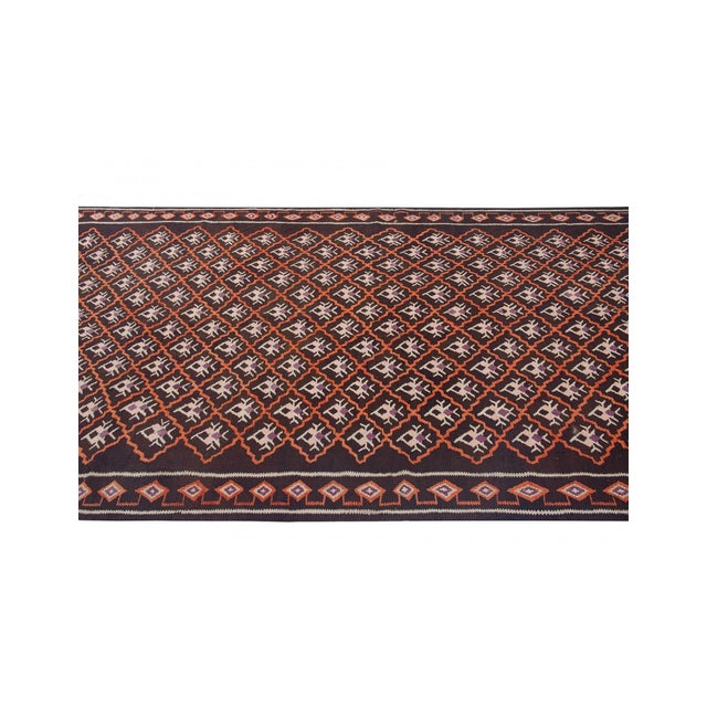 Vintage Unique Turkish Kars Kilim Rug - 5`3" X 10`4" For Sale In Los Angeles - Image 6 of 6