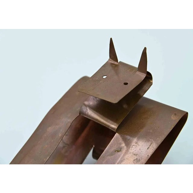 Bronze sculpture created by Tommaso Cascella and his wife. 20x12 cm. Work signed with felt-tip pen inside the left paw....