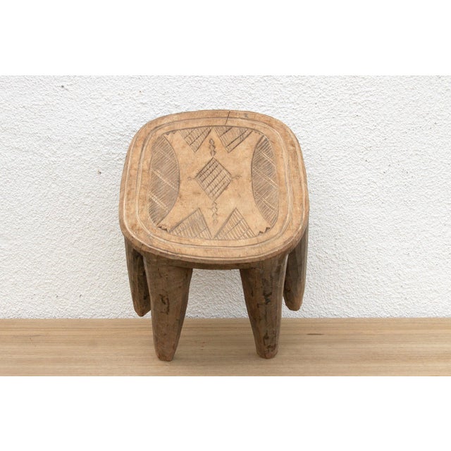 Brown 8-Legged Vintage Nupe Stool For Sale - Image 8 of 9