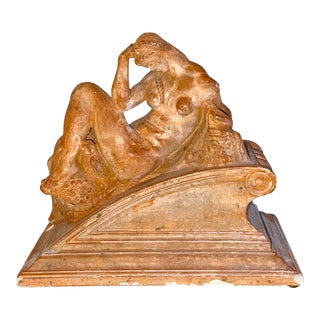 Greek Roman Reclining Nude Female Sculpture Statute For Sale