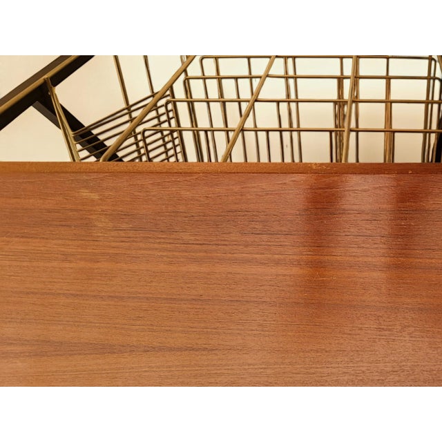 Vinyl Record Storage Side Table, 1960s For Sale - Image 11 of 12