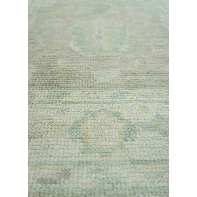 Turkish Oushak Rug 2'2"x 5'2" #19445 For Sale - Image 4 of 8