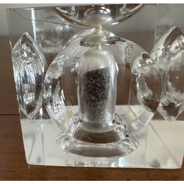 Mid-Century Modern Glass Salt and Pepper Shakers For Sale - Image 11 of 11