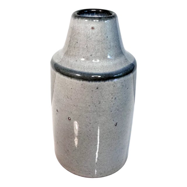 Small Studio Ceramic Art Vase by Svend Aage Jensen for Søholm Stentøj, Denmark, 1950s For Sale