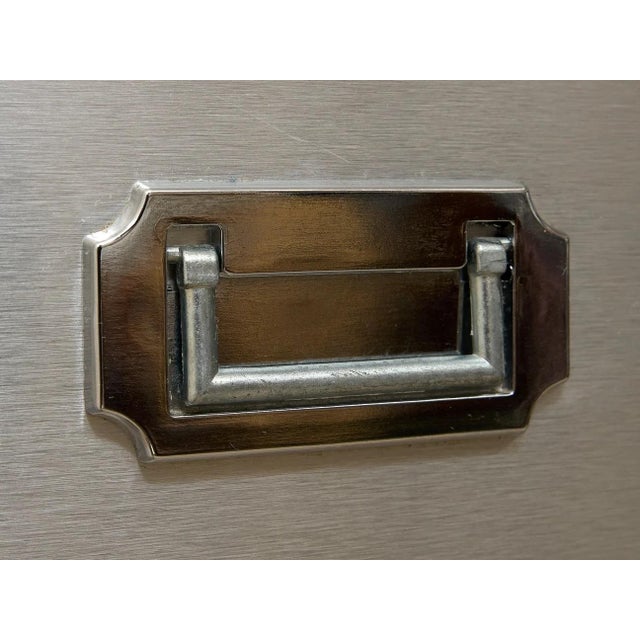 Mid 20th Century Mod Space Age Six-Drawer Metal Highboy Dresser For Sale - Image 10 of 12