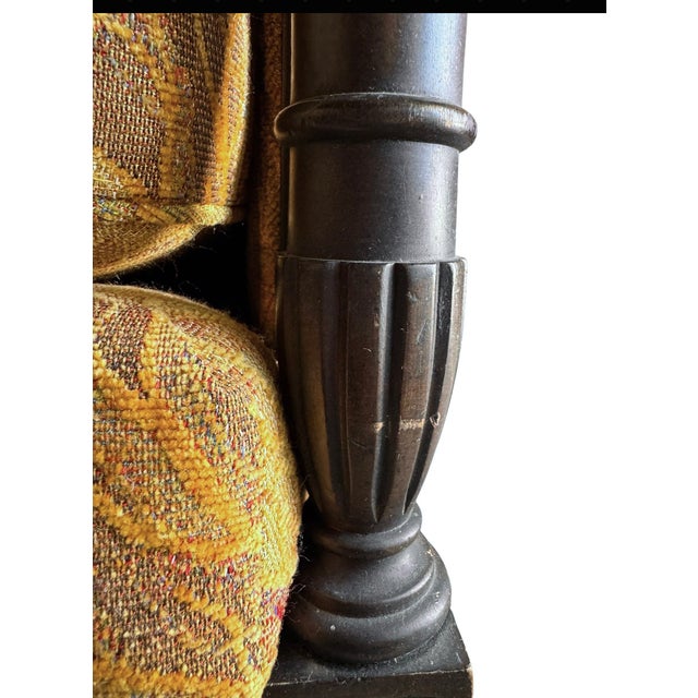 1920s A Neoclassical Settee in Botanical Tapestry Textile For Sale In Austin - Image 6 of 13