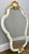 White Vintage French Shabby Chic Ornate Wall Mirror For Sale - Image 8 of 11