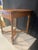 19th Century French Side Table With Embossed Leather Top and X-Form Stretcher For Sale - Image 10 of 11