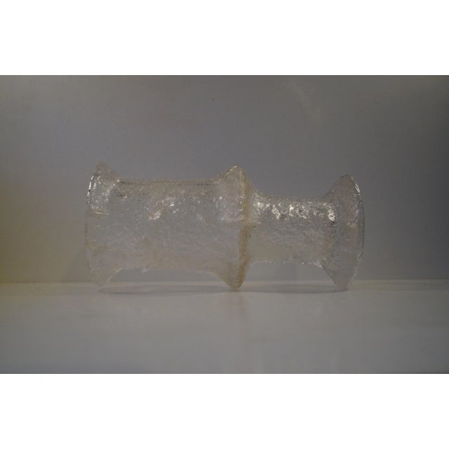 Mid-Century Modern Textured Modernist Glass Vase by Timo Sarpaneva for Iittala, 1960s For Sale - Image 3 of 11