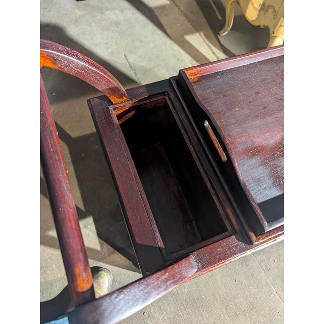 Elegant Vintage George III Style Rosewood Tea Cart / Serving Trolley – Complete with Fitted Silverware Drawer. This...