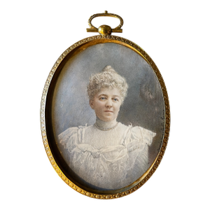 Antique Fausta Guastalla Portrait Miniature of a Lady