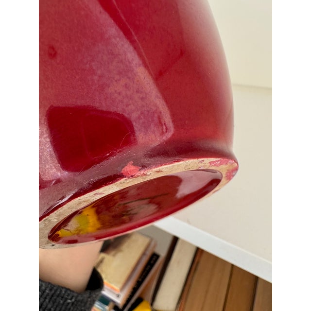 1930s Pair of Vintage Sevres Paul Milet Oxblood Vases For Sale - Image 5 of 6