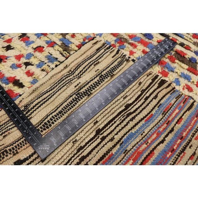 Vintage Berber Moroccan Azilal Rug - 04'11 X 10'00 For Sale In Dallas - Image 6 of 10