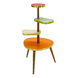 Mid-Century Minimalist Plant Stand, Germany, 1950s For Sale