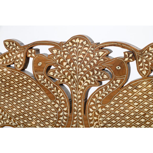 19th Century Anglo-Indian Bone-Inlaid Savonarola Chair For Sale - Image 4 of 6