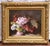 19th C. French Floral Still Life Oil on Canvas in Gilt Frame by Pierre Bourgogne For Sale In Dallas - Image 6 of 13