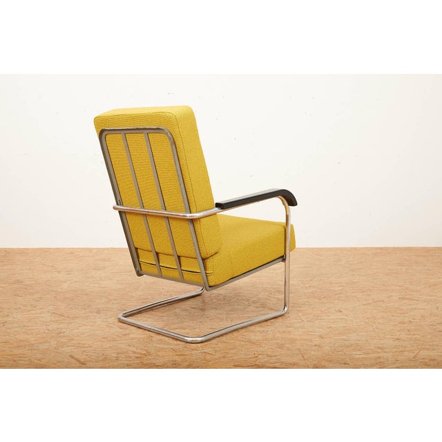 Armchair in Chrome-Plated Tubular Steel by Werner Max Moser, 1930s For Sale - Image 6 of 14