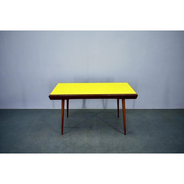 Czech Yellow Coffee Table, 1960s For Sale - Image 6 of 18
