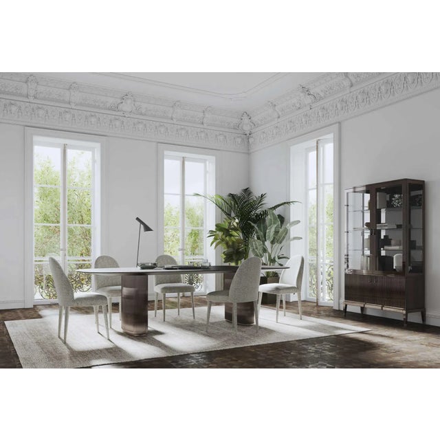 Balzaretti Dining Chair in Torri Lana Boemian Fabric from Kabinet For Sale - Image 6 of 7