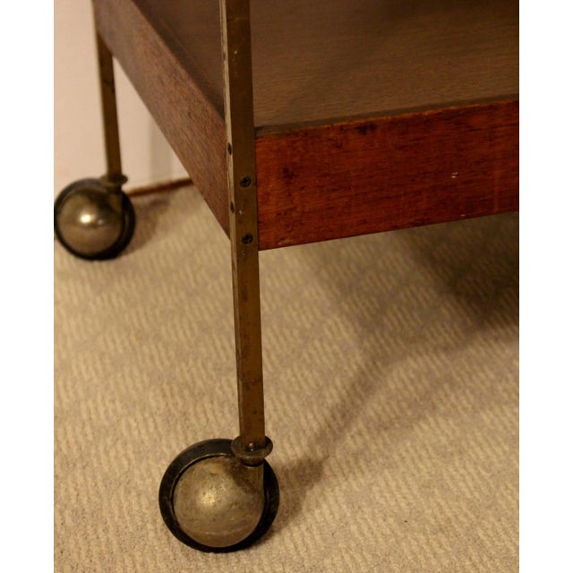 Wood Circa 1950s-60s Salton "Hot Tray" Serving Trolley, American For Sale - Image 7 of 8