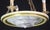 Stone 1950s Masterpiece Art Deco Design White Alabaster Chandelier Circular Wooden Frame For Sale - Image 7 of 14