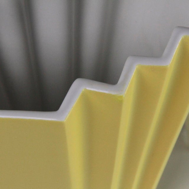 Memphis Ceramic Vase by Ettore Sottsass for Alessio Sarri, 1990s For Sale - Image 3 of 10