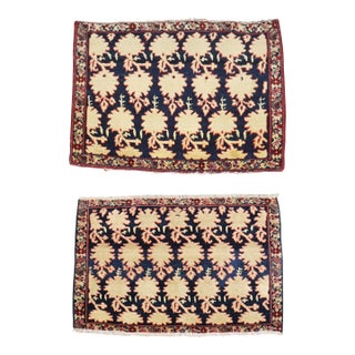 Early 20th Century Zabihi Collection Persian Jozan Sarouk Rugs - A Pair - 1'8" x 2'6" For Sale