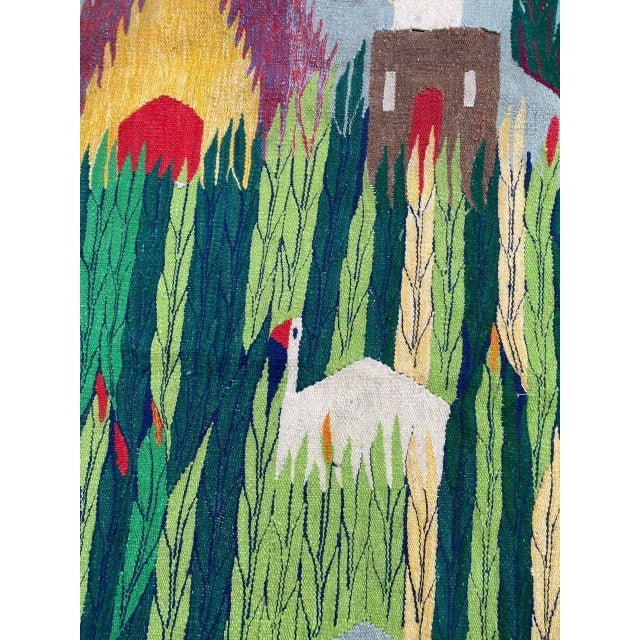 Vintage Egyptian Wissa Wassef Woven Tapestry For Sale - Image 6 of 17