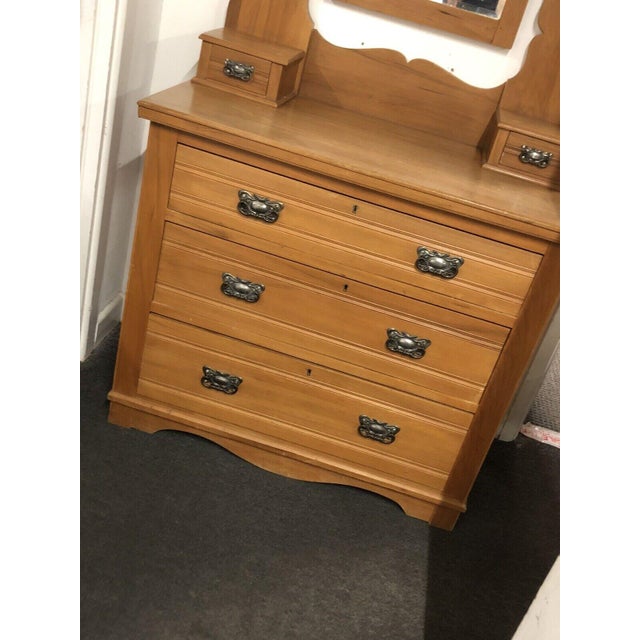 Edwardian Satin Walnut Dressing Table For Sale - Image 4 of 7