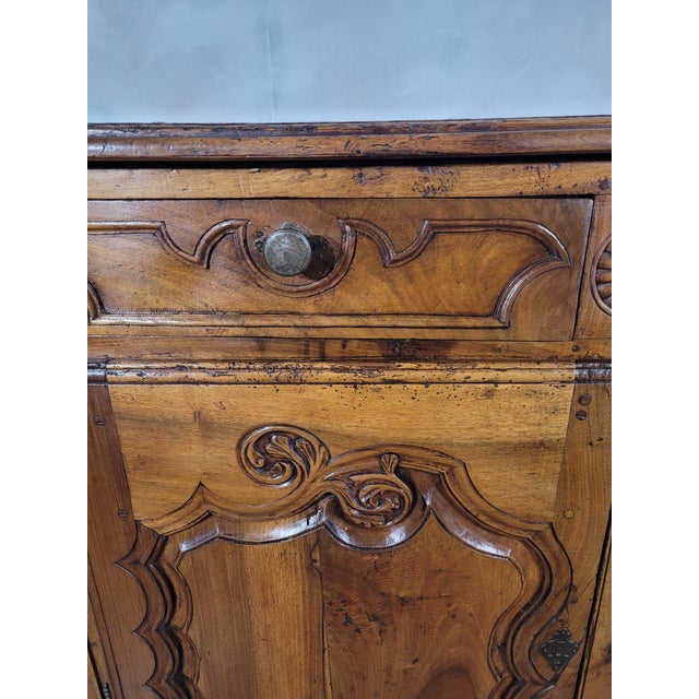 Louis XV Style Low Walnut Sideboard For Sale - Image 11 of 13