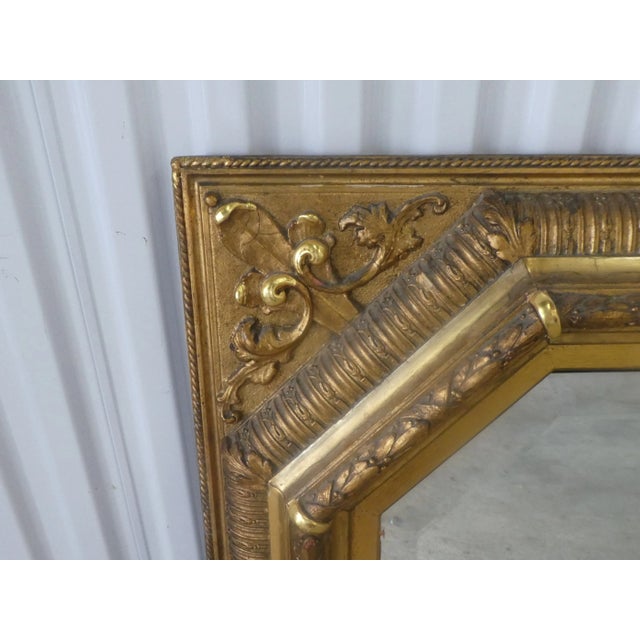 Gold Parish Hadley Interior Antique Parcel Gilt Wall Mirror For Sale - Image 8 of 10