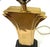 1970s Stiffel-Hollywood Regency Brass Fan/Lotus Black Stepped Base Table Lamp For Sale - Image 10 of 10
