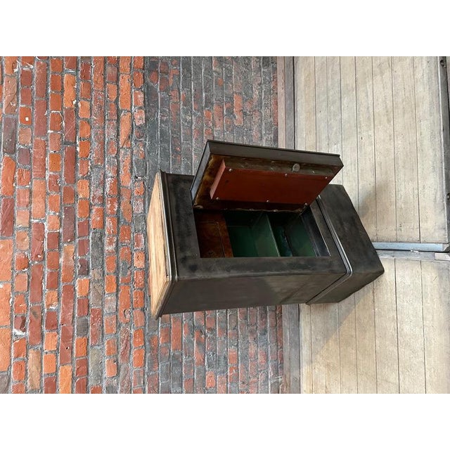 Vintage Safe Cabinet, 1950s For Sale - Image 4 of 13