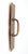 Commercial style door pull made of brass with a patina finish. The original mounting screws are not available. Good...