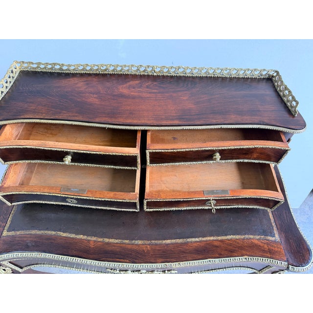 Early 20th Century French Bronze Mounted Ladies Writing Desk For Sale - Image 12 of 13